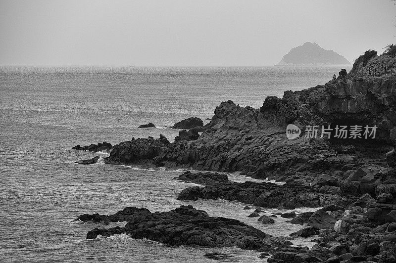 Jeju Island，济州岛南原邑大昂海岸